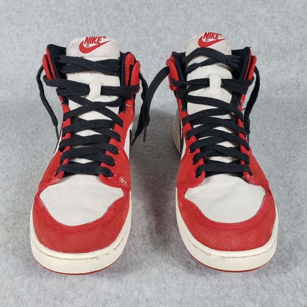 Nike Air Jordan 1 High OG Retro SE Canvas Red White Black Men's Shoe Size 8.5 - Picture 3 of 15